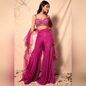Pink Indian Designer Sharara Set